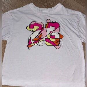 Nike Jordan girls cropped T-Shirt size M (10/12)
